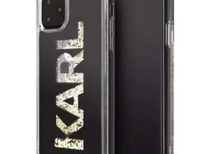 Karl Lagerfeld KLHCN65KAGBK iPhone 11 Pro Max negru / negru Karl G logo-ul