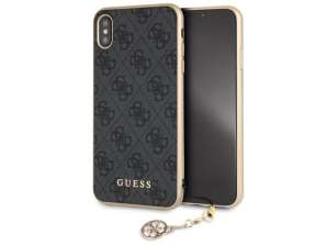 Guess Charms Collection Case for Apple iPhone X/XS with Pendant Grey