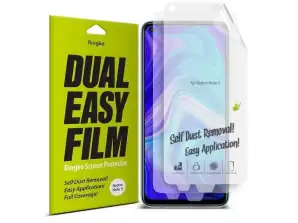 2x Ringke Dual film easy film hydrogel film pour Xiaomi Redmi Note 9