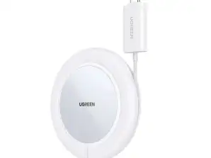 Kablosuz şarj cihazı UGREEN CD245, 15W (beyaz)