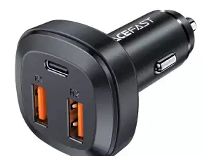 Acefast car charger 66W 2x USB / USB Type C, PPS, Power Deliv