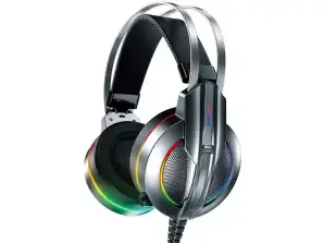 WK Design M9 Gaming Circumaural Auriculares con micrófono USB para juegos