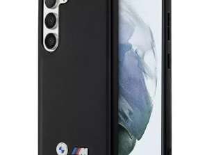 BMW Case for Samsung Galaxy S23 Leather Stamp Tricolor black