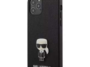 Karl Lagerfeld Housse KLHCP12MIKMSBK pour iPhone 12/12 Pro 6,1 » étui rigide