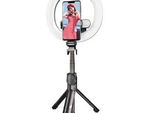 Selfie stick/treppiede Puluz con doppia illuminazione a LED