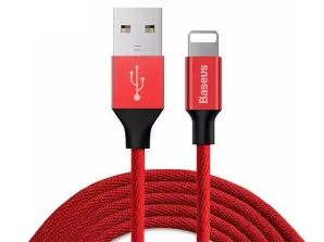 Baseus Oryginalny kabel Lightning iPhone Yiven 1 2m Red