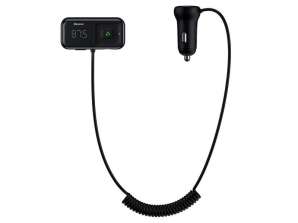 Baseus S-16 Transmissor FM AUX Carregador Bluetooth 2x USB micro SD 3A
