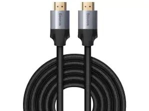 Kabel HDMI 2.0 Baseus Enjoyment Series  4K  3D  5m  czarno szary
