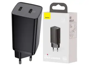 Fast charger Baseus GaN2 Lite USB/ 2x USB-C QC 4.0 PD 65W