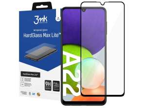 3mk закалено стъкло HardGlass Max Lite за Samsung Galaxy A22 4G черен