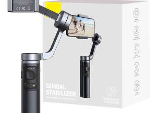 Gimbal Handheld Bildstabilisator Baseus Drei-Achsen für Smartphone Grau