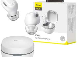 TWS Baseus Encok WM01 vezeték nélküli fejhallgató Fehér