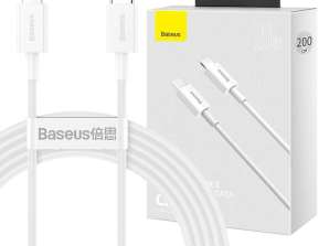 Câble Baseus Superior de 2 m, puissant câble USB-C Type-C vers Lightning 20