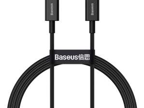 USB-C kábel Lightning Baseus Superior sorozathoz, 20W, PD, 1m (Fekete)