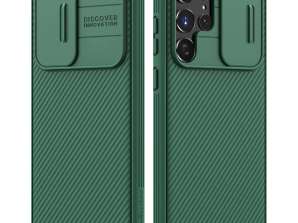 Case for Samsung Galaxy S22 Ultra Nillkin CamShield Pro Deep Green