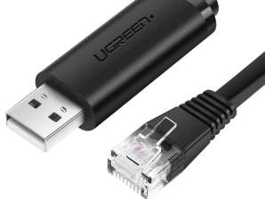 Câble de console UGREEN CM204, USB - RJ45 pour périphériques réseau, 1,5 m