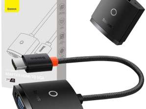 Baseus Lite Series HDMI to VGA Audio jack adapter convert