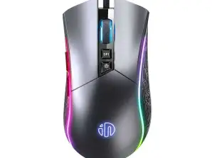 Inphic PW6 RGB 1200-4800 DPI Gaming Mouse (Cinzento)