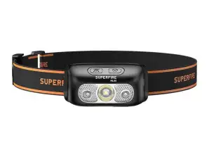 Superfire HL05 Stirnlampe, 220lm, USB