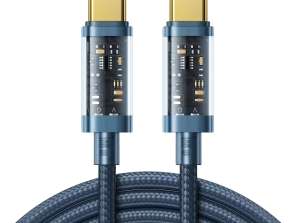 Joyroom kabel USB Type-C - USB Type-C kabel 100W 2m blauw (S-CC100