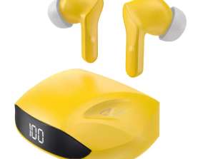 Dudao TWS Bluetooth 5.2 Căști wireless in-ear galbene (U16H