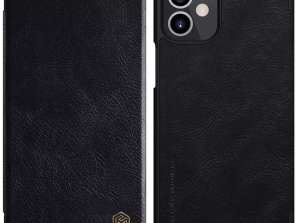 Nillkin Qin kožené pouzdro na iPhone 12 mini černá