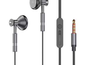 Dudao Wired In-ear Hoofdtelefoon 3.5mm mini jack grijs (X8Pro grijs)