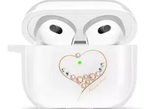 Kingxbar Wish Pods Case Case for AirPods 3 with Swarovski crystals