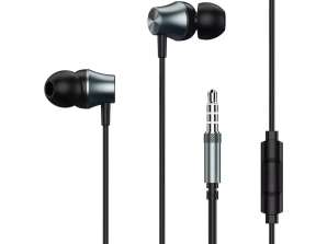 Remax Deep BASS wired in-ear headphones 3.5 mm mini jack black