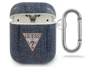 Guess GUACA2TPUJULDB AirPods cover marineblauw/donkerblauw Jeans Collectio