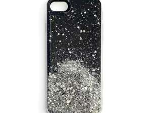 Star Glitter Case voor iPhone 13 mini glossy glitter beide