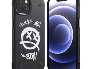 Ringke Onyx Design издръжлив калъф iPhone 13 черен (Graffit