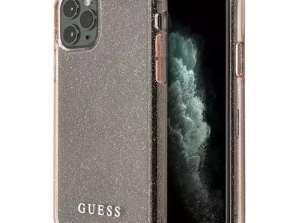Guess GUHCN65PCGLPI iPhone 11 Pro Max różowy/pink hard case Glitter