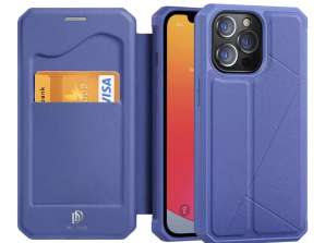 DUX DUCIS Skin X holster case met cover met flap iPhone 13 Pro blauw