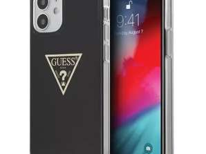 Atspėk GUHCP12SPCUMPTBK iPhone 12 mini 5,4 colio juodos / juodos spalvos kietas korpusas Metalas