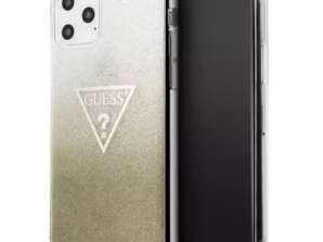 Guess GUHCN65SGTLGO iPhone 11 Pro Max oro / oro custodia rigida Glitter Tri