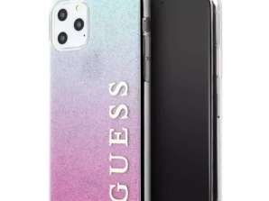 Guess GUHCN58PCUGLPBL iPhone 11 Pro różowo niebieski/pink blue hard ca