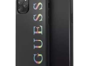 Guess GUHCN58LGMLBK iPhone 11 Pro étui rigide noir / noir Logo Glitter