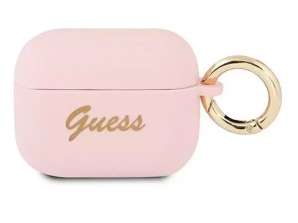 Guess GUAPSSSI AirPods Pro Cover pink/pink Silikon Vintage Script