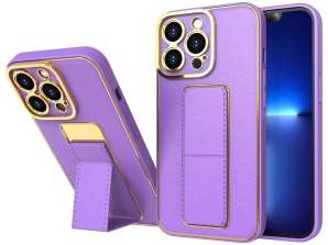 Nouvelle coque de béquille pour iPhone 13 Pro avec support violet
