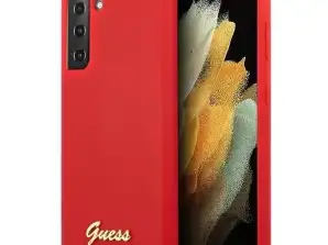 Guess GUHCS21MLSLMGRE S21+ G996 red/red hardcase Silicone Script
