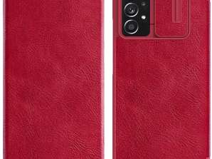 Capa de coldre de couro Nillkin Qin Samsung Galaxy A73 vermelho