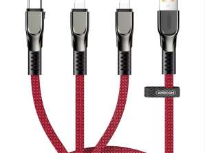 Joyroom 3in1 cable USB - Lightning / Lightning / USB Tipo C 3.5A 480 Mbp