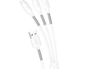 Dudao kabel przewód 3w1 USB   Lightning / USB Typ C / micro USB 1 2m 4