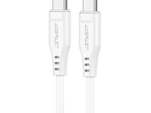 Acefast USB Type-C to USB Type-C cable 1.2m, 60W (20V/3A) white (C3-03 wh