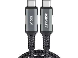 Acefast USB Type-C - Cabo USB Type-C 2m, 100W (20V/5A) cinzento (C4-03 dee