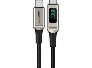 Acefast USB Type-C na USB Type-C kabel 2m, 100W (20V/5A), stříbrná (C6-03 s