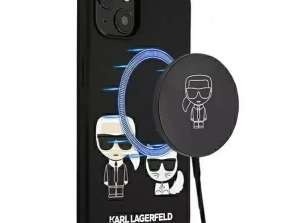 Karl Lagerfeld KLHMP13MSSKCK iPhone 13 6,1 » étui rigide noir/noir Sili