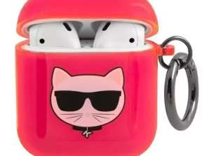 Karl Lagerfeld KLA2UCHFP AirPods cover pink/pink Choupette