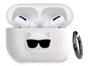 Karl Lagerfeld KLACAPSILCHWH AirPods Pro cover white/white Silicone Ch